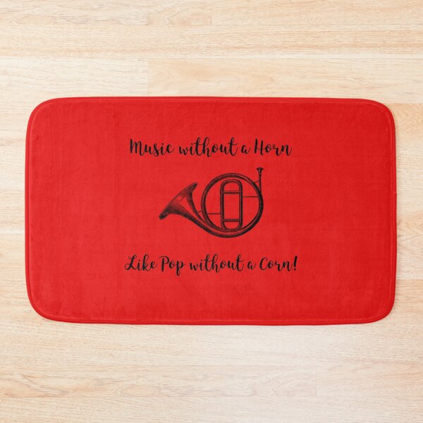 Item preview, "Music without a Horn Like Pop without a Corn!" French Horn Band. designed and sold by musicmusicpin.