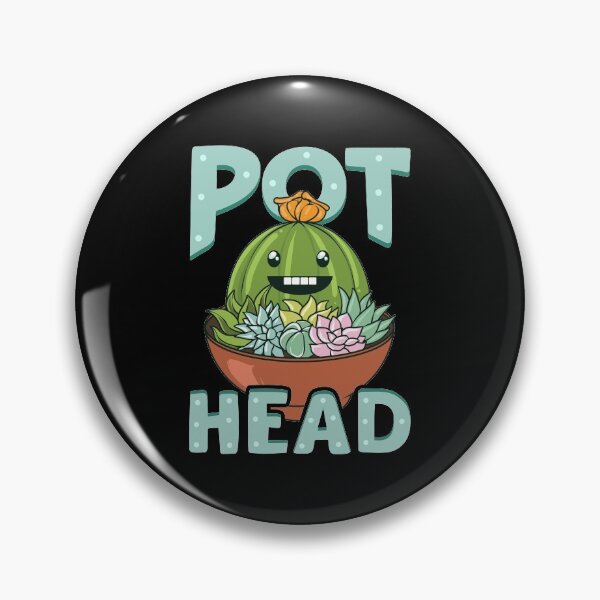 Item preview, Cute & Funny Pot Head Plant Obsessed Gardening Pun designed and sold by perfectpresents.