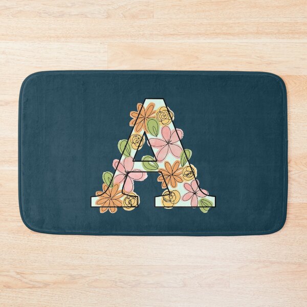 Item preview, The Letter A Floral Initial designed and sold by Gold Star Creative.