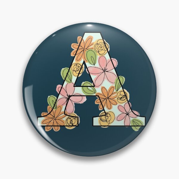 Item preview, The Letter A Floral Initial designed and sold by Gold Star Creative.
