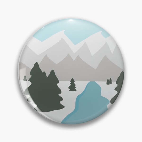 Item preview, Snowy landscape illustration designed and sold by Toehk.