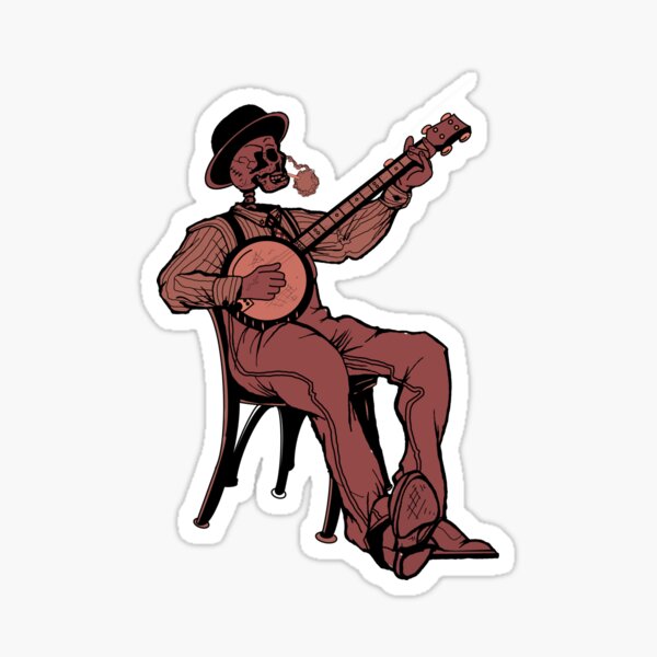 Skeleton Pickin’ Sticker