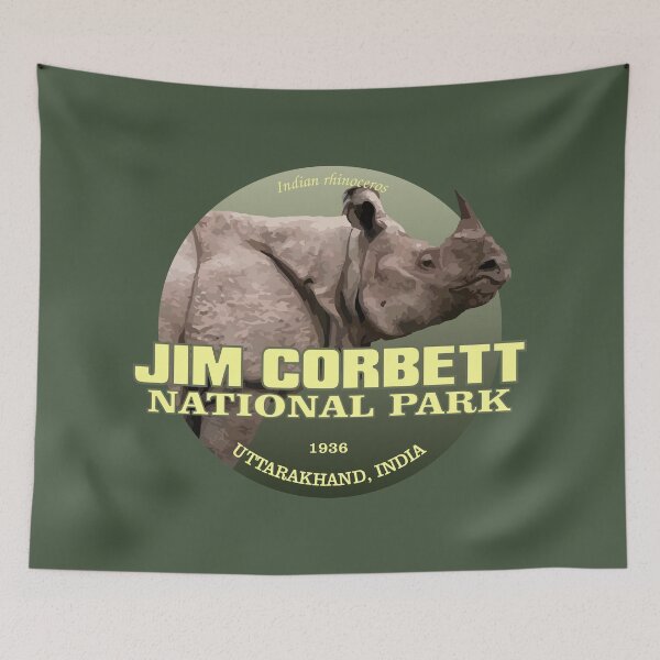 Item preview, Jim Corbett National Park (Indian Rhino)(WT) designed and sold by curranmorgan.
