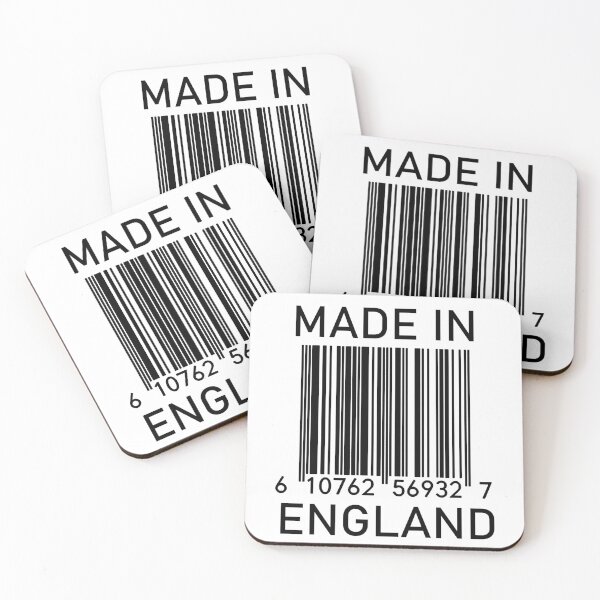 Item preview, MADE IN ENGLAND Barcode designed and sold by RandomStuffShop.