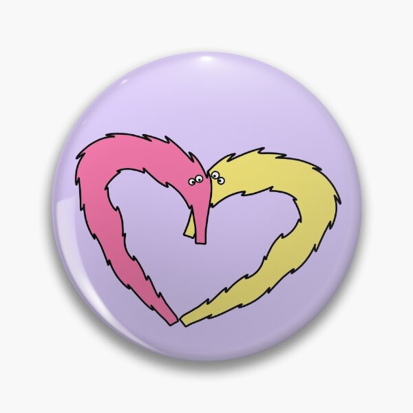 Item preview, heart worms designed and sold by wormwithastring.