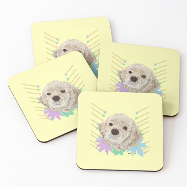 Item preview, Yellow Happiness Dog designed and sold by buzzcutart.