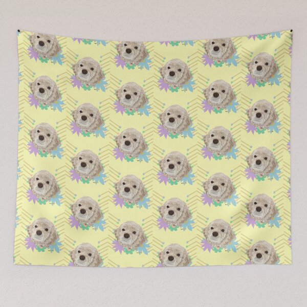Item preview, Yellow Happiness Dog designed and sold by buzzcutart.