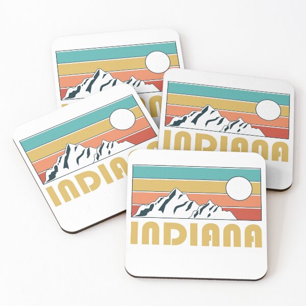 Item preview, Indiana Retro Vintage - Indiana Mountain Souvenir - Gift - Hometown - Hiking - Nature designed and sold by HappyTees Lab.