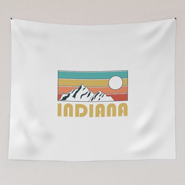 Item preview, Indiana Retro Vintage - Indiana Mountain Souvenir - Gift - Hometown - Hiking - Nature designed and sold by HappyTees Lab.