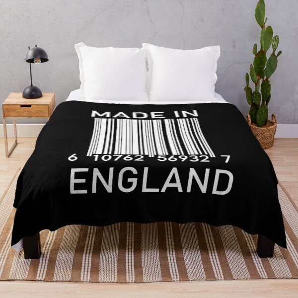 Aperçu de l'œuvre FABRIQUÉ EN ANGLETERRE Code-barres créée et vendue par RandomStuffShop.