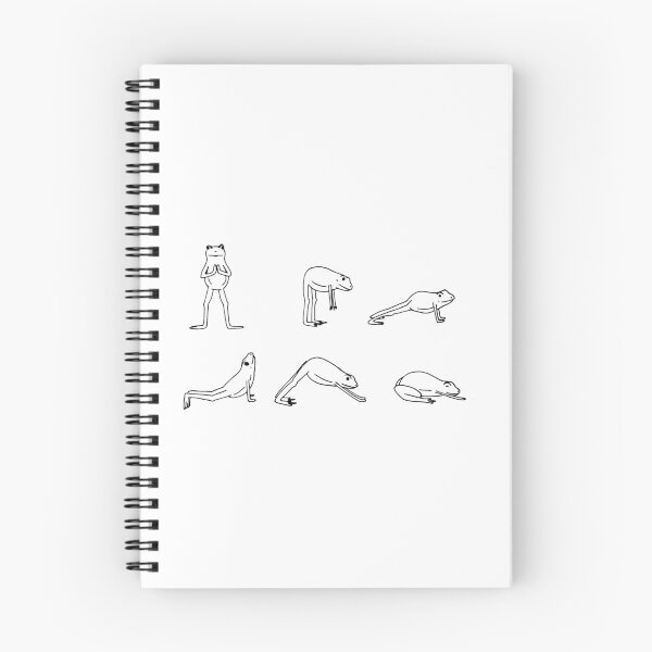 Item preview, frog asanas designed and sold by ninabernickart.