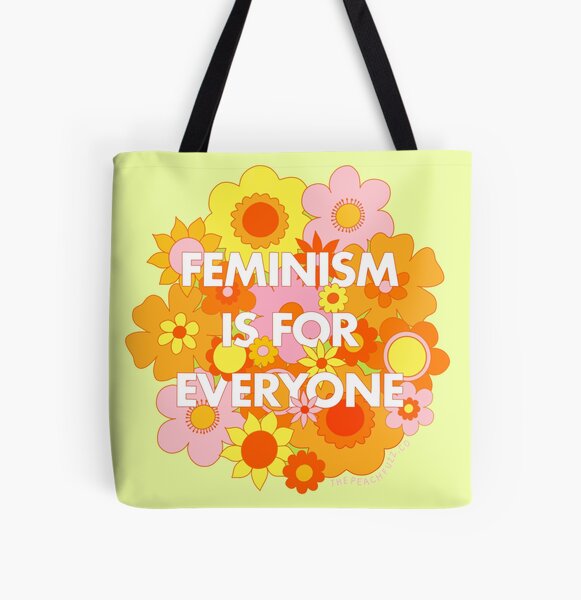 Artikel-Vorschau von Feminismus ist für alle Groovy Floral Print - The Peach Fuzz, designt und verkauft von Elizabeth Hudy.