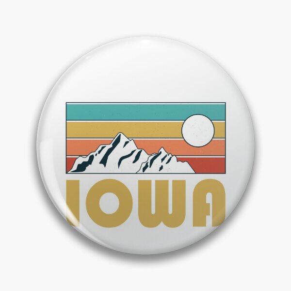 Item preview, Iowa Retro Vintage - Iowa Mountain Souvenir - Gift - Hometown - Hiking - Nature designed and sold by HappyTees Lab.