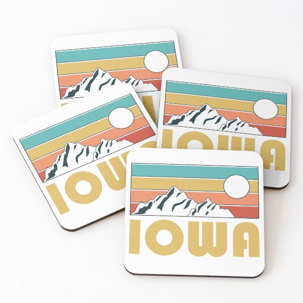 Item preview, Iowa Retro Vintage - Iowa Mountain Souvenir - Gift - Hometown - Hiking - Nature designed and sold by HappyTees Lab.
