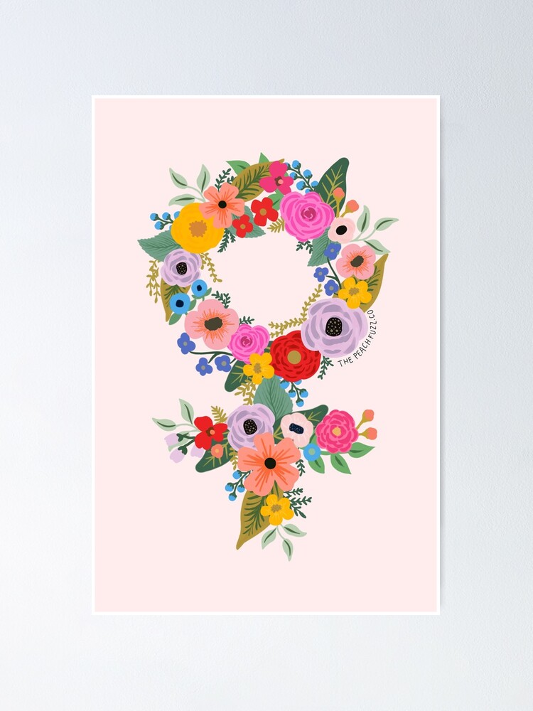 Blumenfeministin - The Peach Fuzz Poster