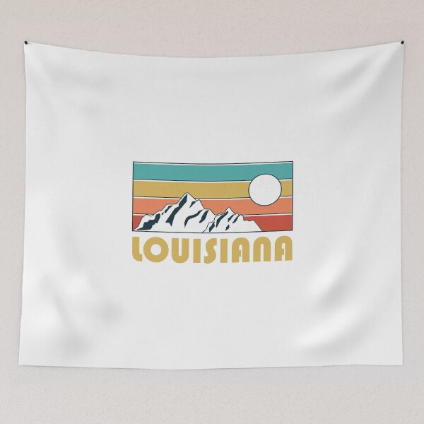 Item preview, Louisiana Retro Vintage - Recuerdo de la montaña de Louisiana - Regalo - Ciudad natal - Senderismo - Naturaleza designed and sold by HappyTees Lab.