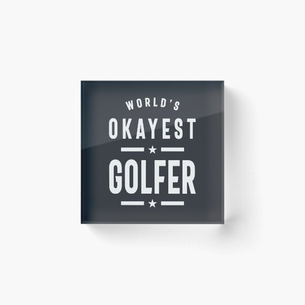 Item preview, World's Okayest Golfer - Golf Gift designed and sold by cidolopez.