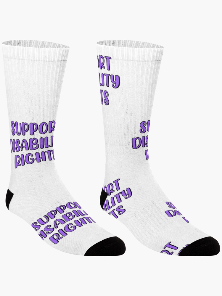 Thumbnail 3 of 5, Socks, Support Disability Rights designed and sold by brynn412.