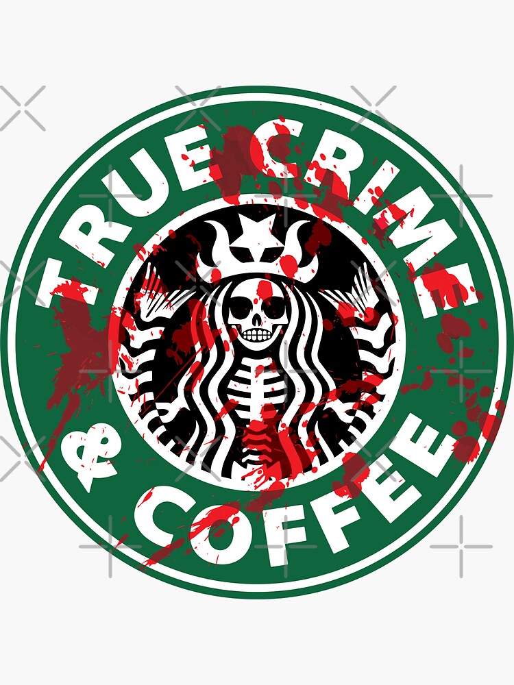 TRUE CRIME AND COFFEE JUNKIE Sticker for Sale by CrystalCrush