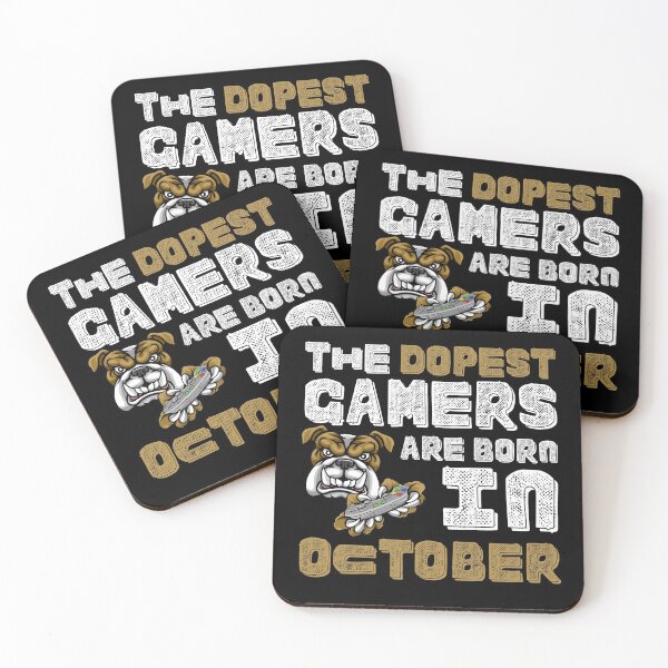 Item preview, THE DOPEST GAMERS ARE BORN IN OCTOBER designed and sold by NiceSign.