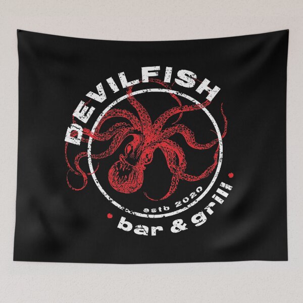 Item preview, Devilfish Bar & Grill, Fictitious, Fun, Original designed and sold by Sign Shop Humor.