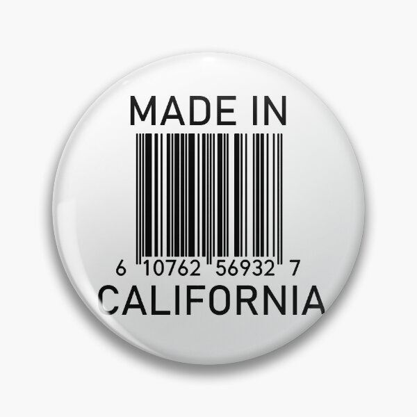 Item preview, MADE IN CALIFORNIA Barcode designed and sold by RandomStuffShop.
