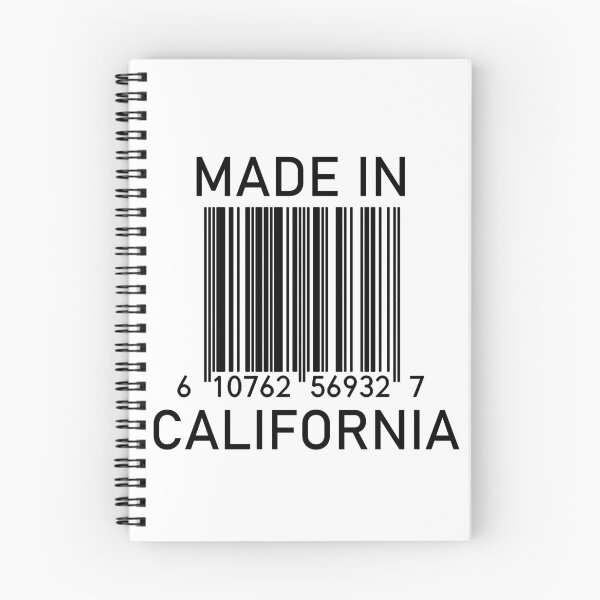 Item preview, MADE IN CALIFORNIA Barcode designed and sold by RandomStuffShop.