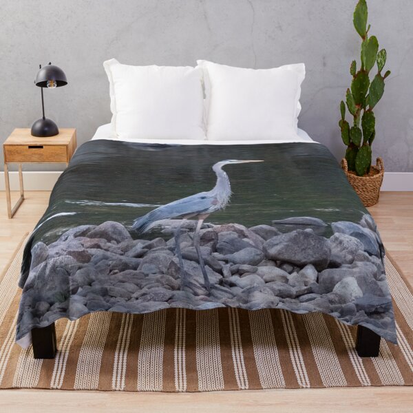 Item preview, Great Blue Heron at Low Tide designed and sold by ManiacMoose.