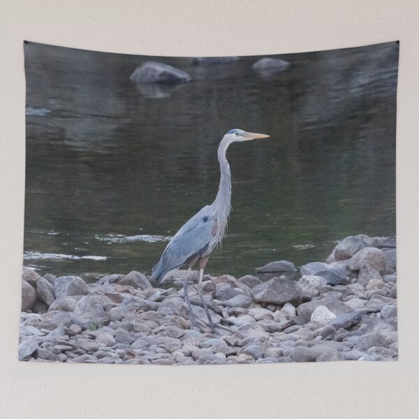 Item preview, Great Blue Heron at Low Tide designed and sold by ManiacMoose.