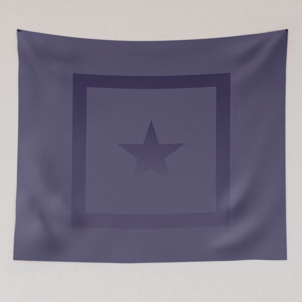 Item preview, Central star motif within a frame on a gradient violet background  designed and sold by PetaJaneHome.