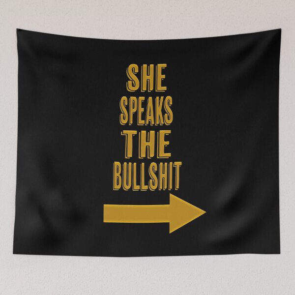 Item preview, She Speaks The Bullshit Arrow shirt designed and sold by LilGizmo-Gigi.