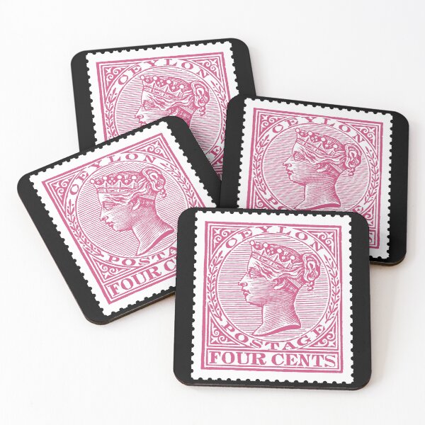 Item preview, Postage Stamp 1880s Ceylon Four Cent Queen Victoria  designed and sold by Pixelchicken.