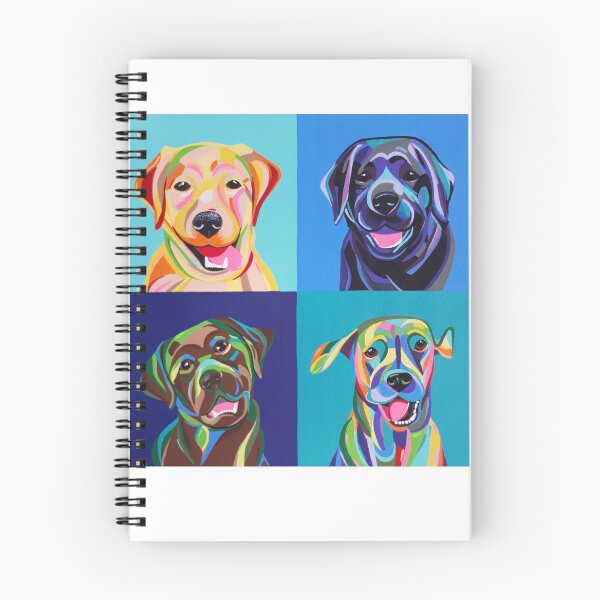 Item preview, Four colorful labradors designed and sold by jengeecreations.