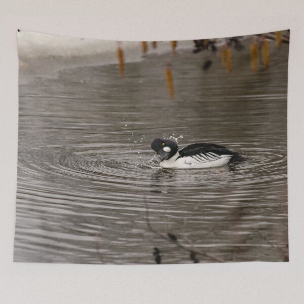 Item preview, Goldeneye Duck Funny Expression designed and sold by ManiacMoose.