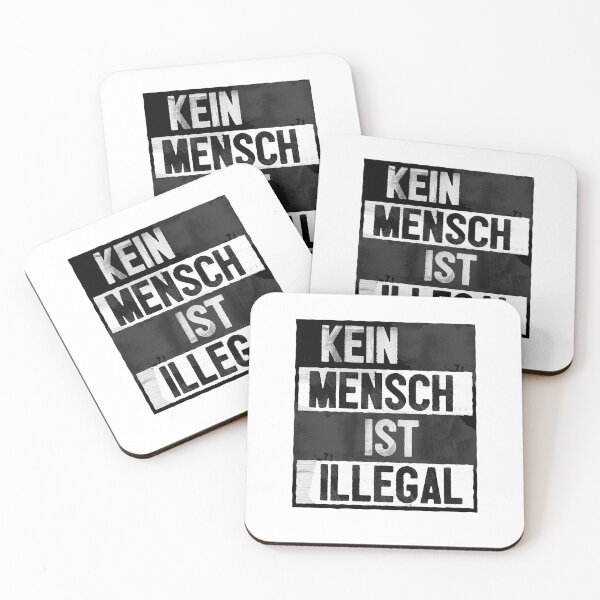 Item preview, No Man Is Illegal German Deutsch Class Politics Protest designed and sold by sharedipmemes.