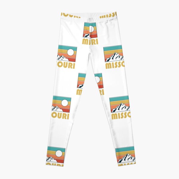 Missouri Retro Vintage - Missouri Mountain Souvenir - Gift - Hometown - Hiking - Nature Leggings