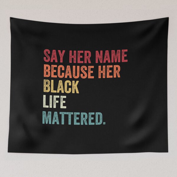 Item preview, Say Her Name Black Woman Social Justice BLM designed and sold by MagicBoutique.