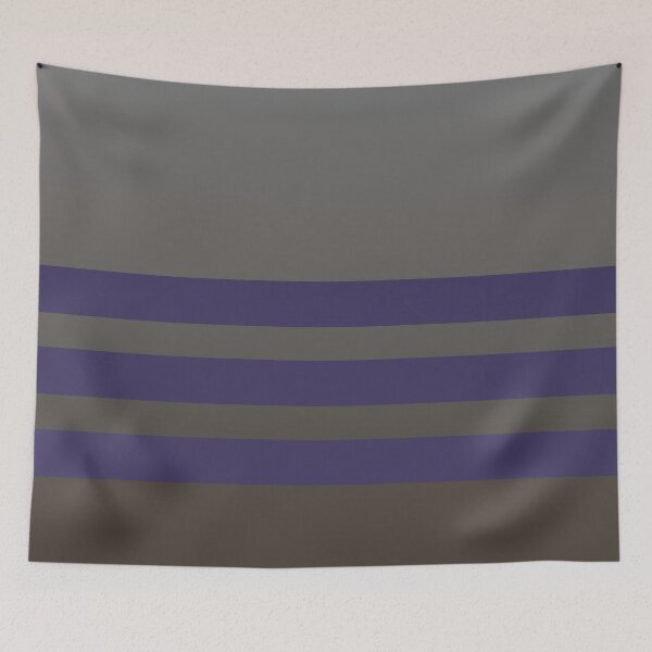 Item preview, Violet horizontal stripe design on a gradient taupe background  designed and sold by PetaJaneHome.