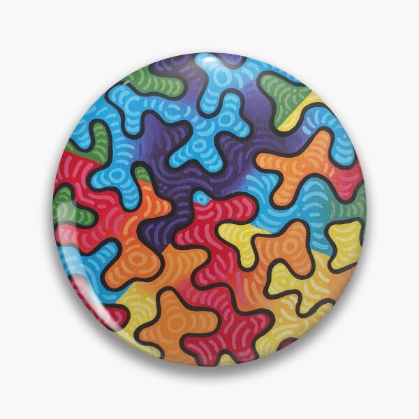 Item preview, Rainbow abstract squiggles designed and sold by jengeecreations.