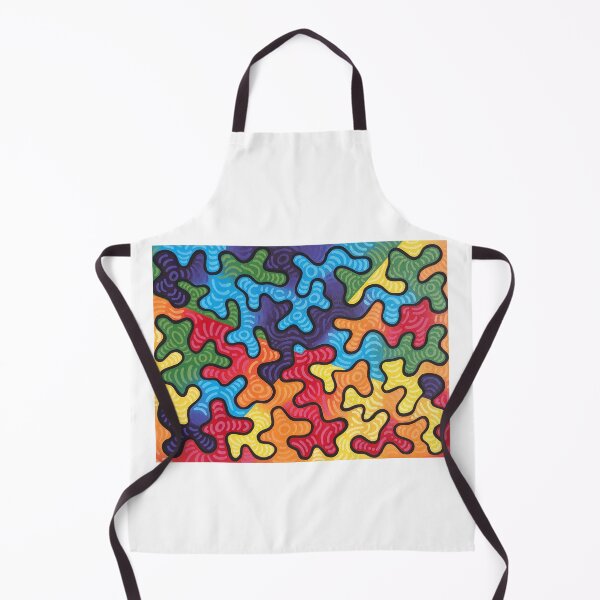 Item preview, Rainbow abstract squiggles designed and sold by jengeecreations.