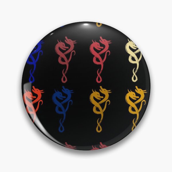 Item preview, Multi-colored Naga Dragons on a Black Background designed and sold by NagaCommunity.