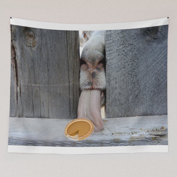 Item preview, Goat eating pumpkin pie designed and sold by Stephanie  Skeem.