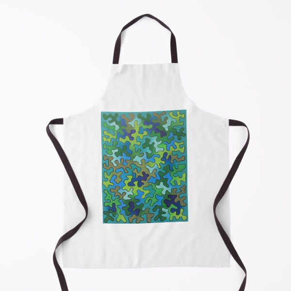 Item preview, Blue and Green abstract squiggle design designed and sold by jengeecreations.