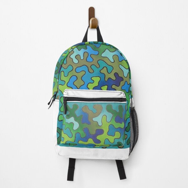 Item preview, Blue and Green abstract squiggle design designed and sold by jengeecreations.