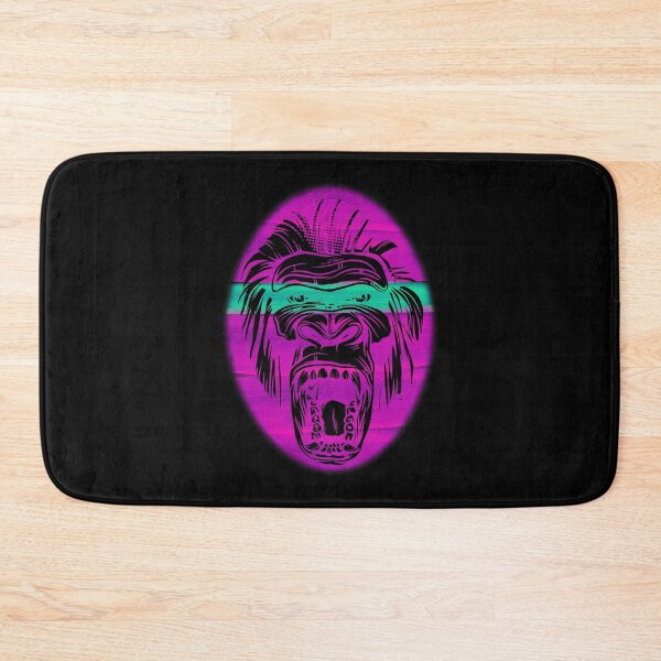 Item preview, Gorilla Screams In Neon Pink And Turquoise I Love Gorillas I Love Mokeys designed and sold by Paulina Vanlife.