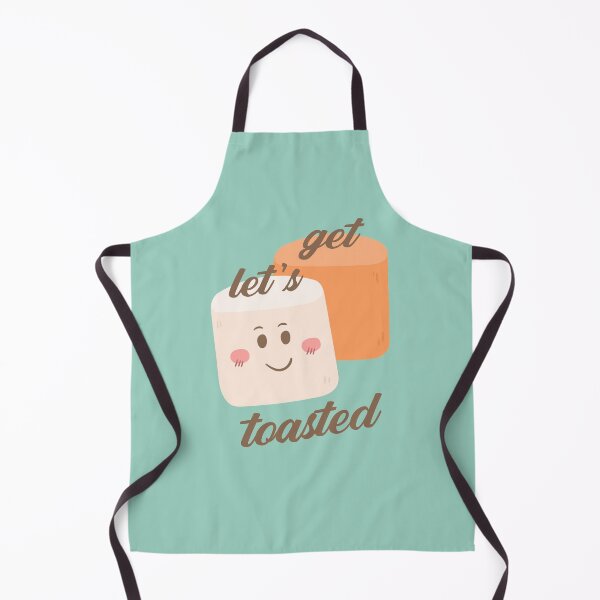 Item preview, Let's Get Toasted Marshmallow Sweet Warm Cute Smiley Face Funny Pun Winter Holiday Christmas S'mores Camping Campfire Camp designed and sold by gkao.