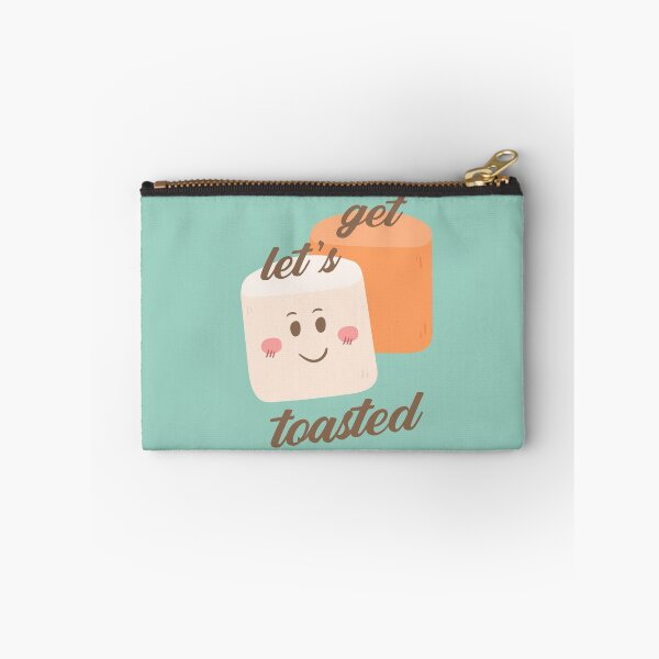 Item preview, Let's Get Toasted Marshmallow Sweet Warm Cute Smiley Face Funny Pun Winter Holiday Christmas S'mores Camping Campfire Camp  designed and sold by gkao.