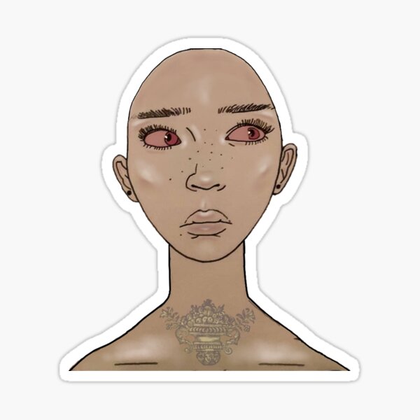 Glowing Girl Sticker For Sale By Chronic Art Redbubble