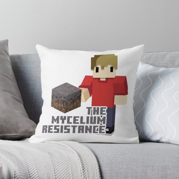 The Mycelium Resistance Throw Pillow