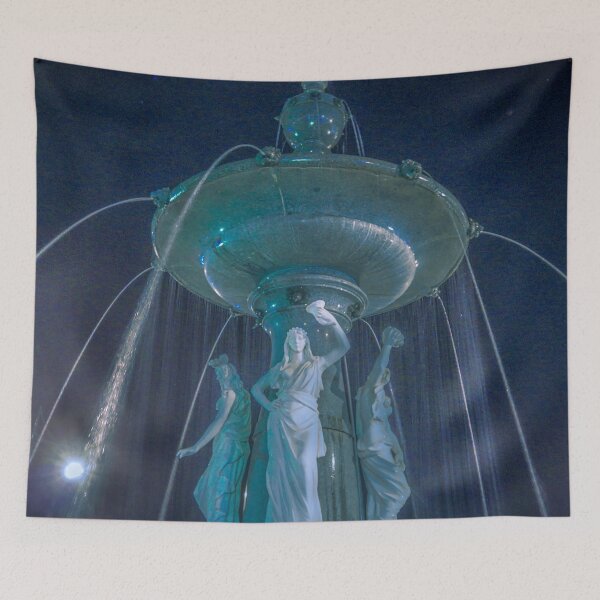 Item preview, Looking up at the Bendigo Fountain - Nightime designed and sold by Steven Jodoin.